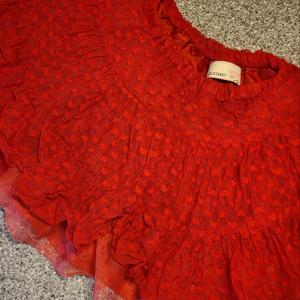 Girls red tutu skirt